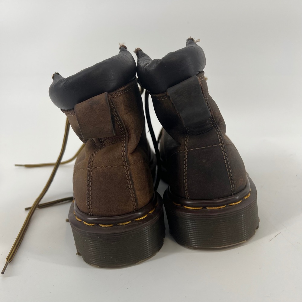 Dr. Martens 939 Made in England Brown‎ Leather 6-Eye Padded Collar Boots UK 5 - Picture 4 of 8